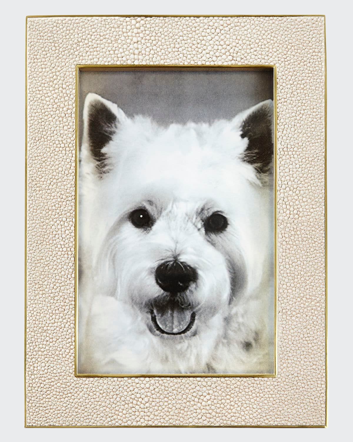 Shop Aerin Classic Faux-shagreen 4" X 6" Picture Frame, Wheat