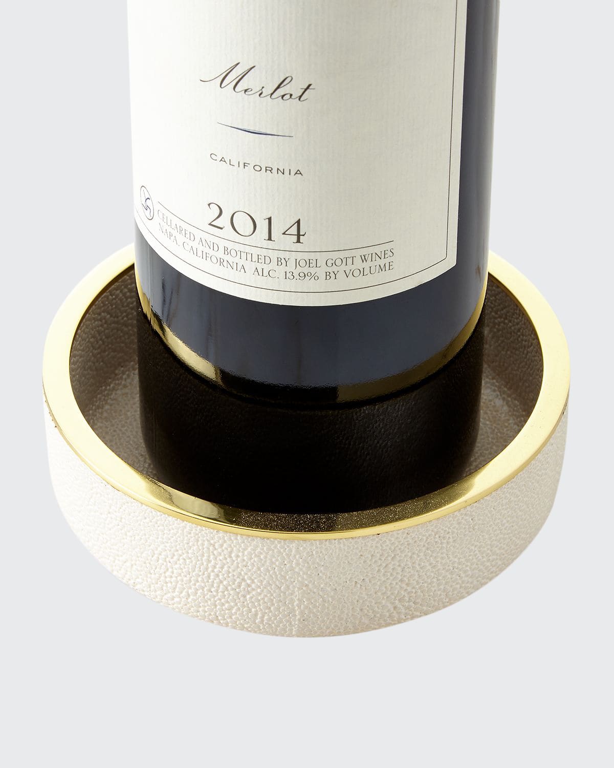 AERIN Faux-Shagreen Wine Coaster