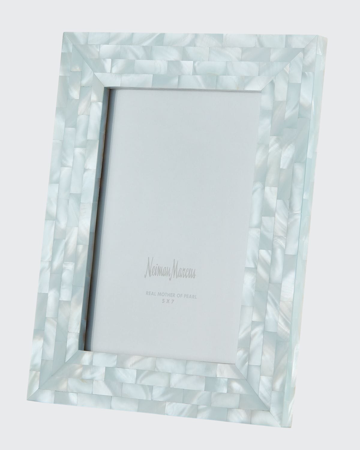 Shop The Jws Collections Mother-of-pearl Picture Frame, Blue, 5" X 7"