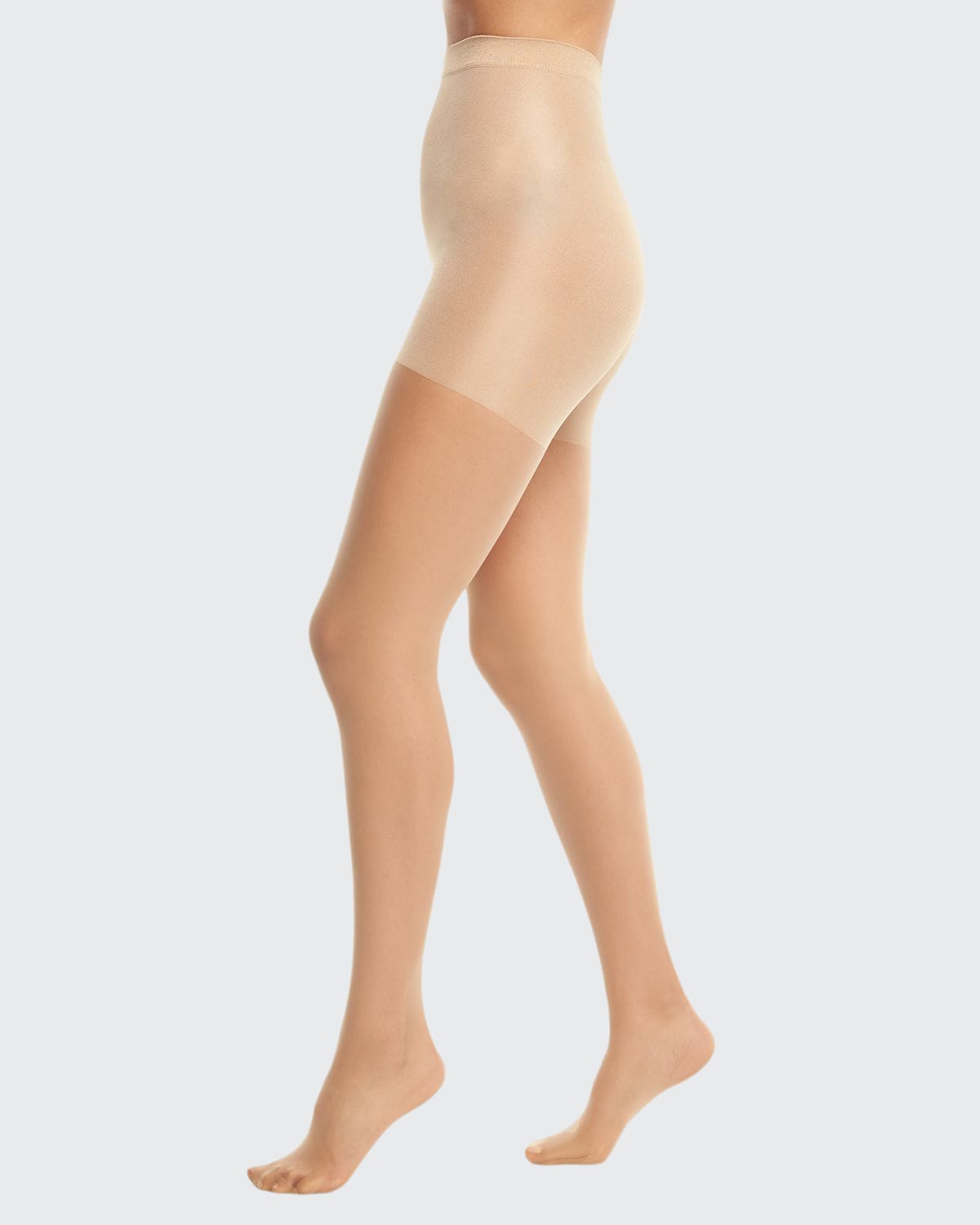 Shop Wolford Individual 10 Soft Control Top Tights In Cosmetic