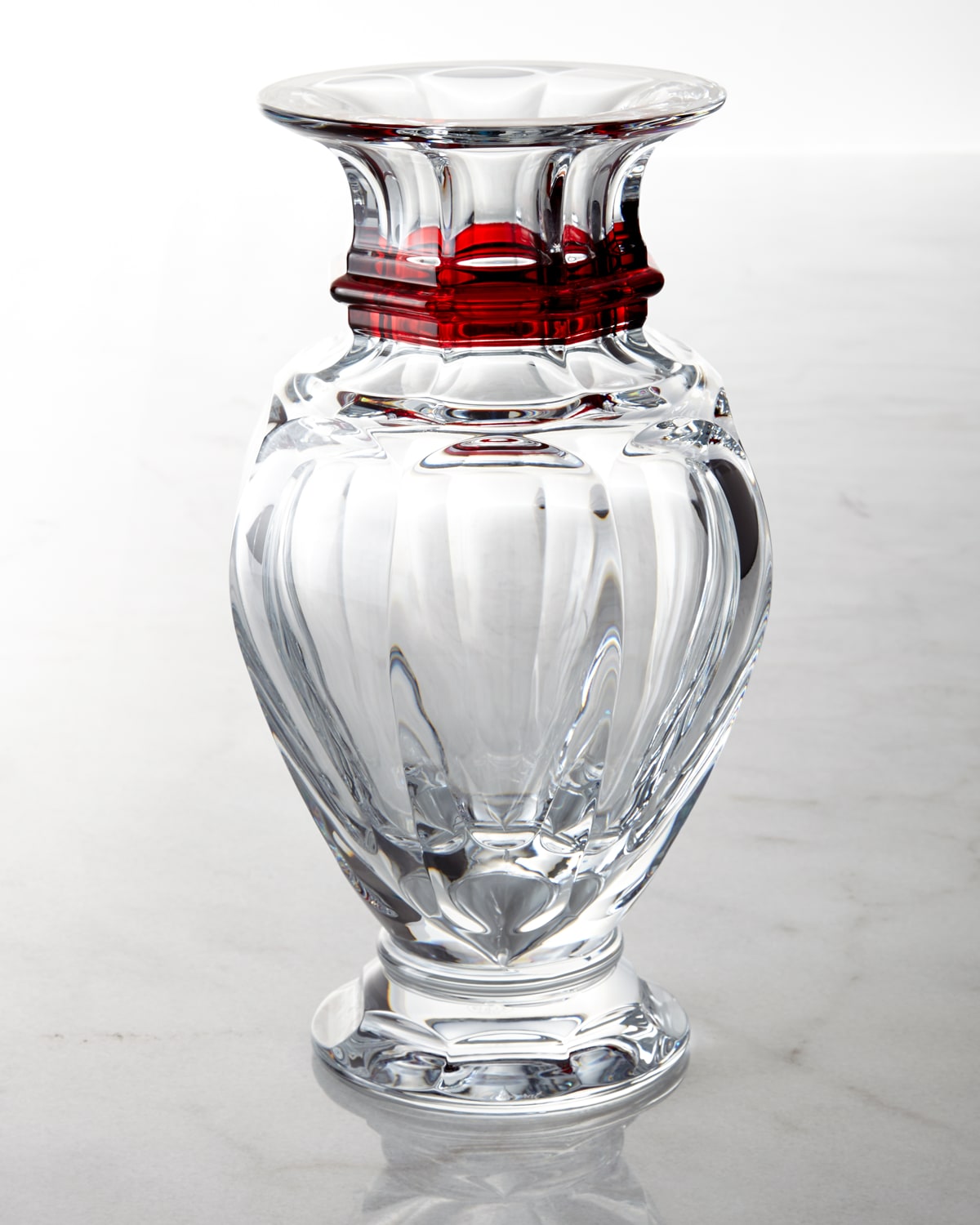 Baccarat Harcourt Balustre Crystal Vase In Transparent