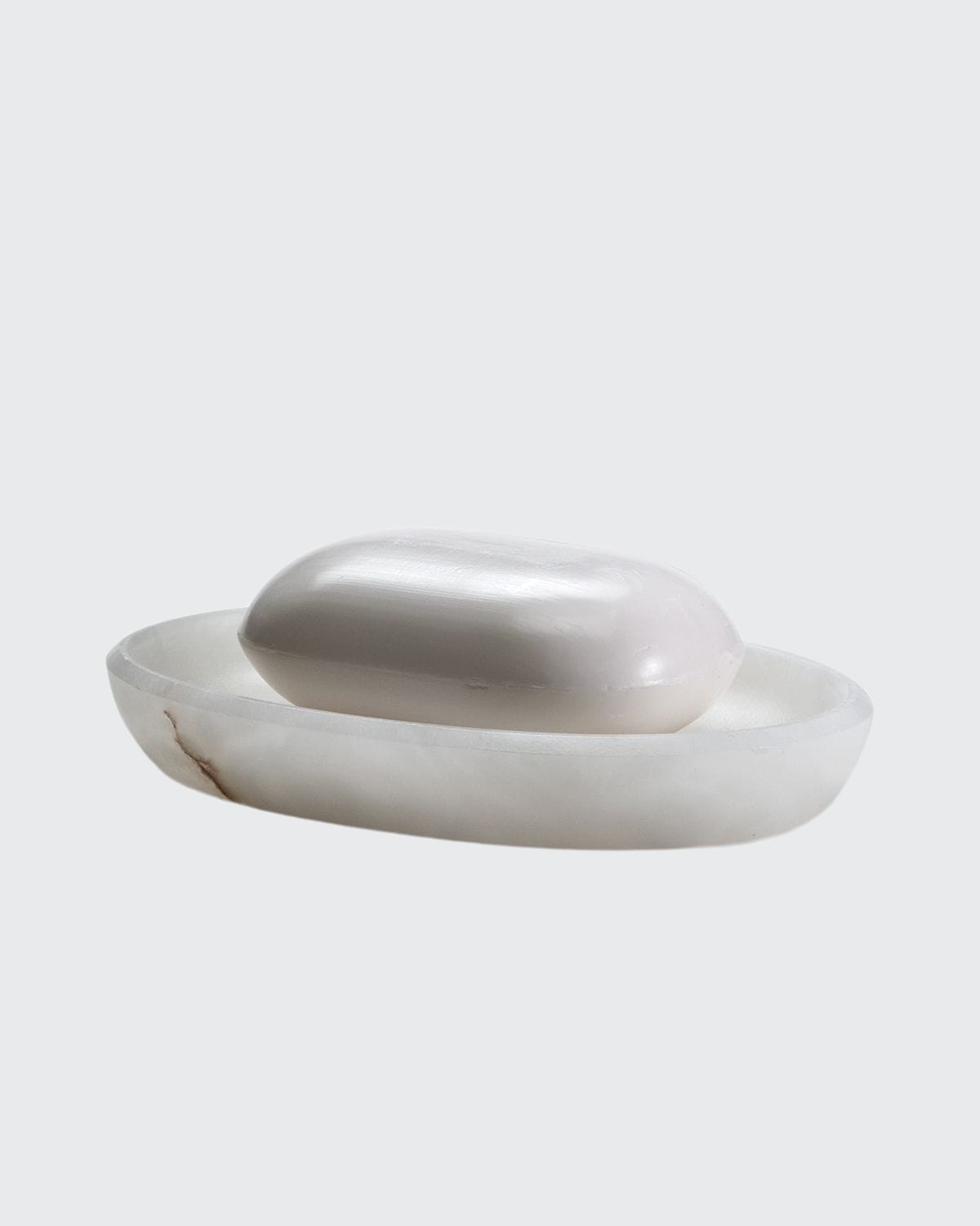 Labrazel Alisa Alabaster Soap Dish, White