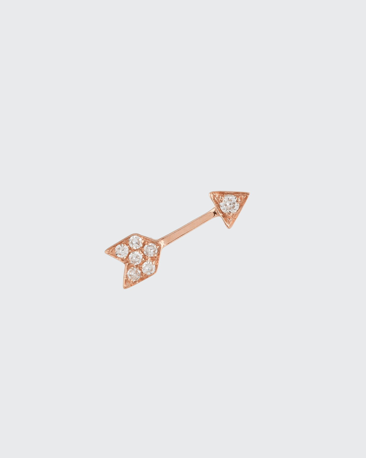 Mini Diamond Arrow Single Stud Earring
