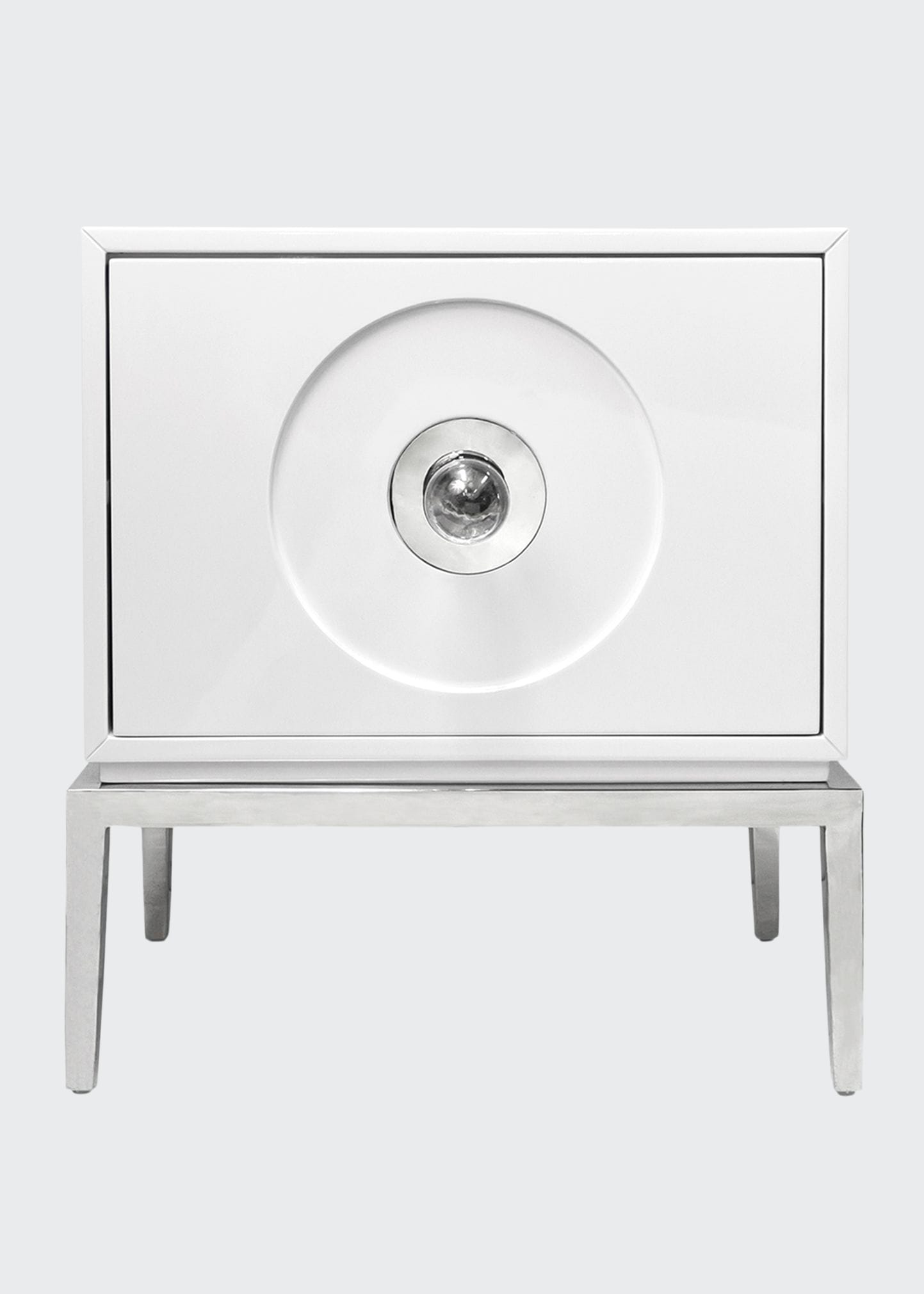 Jonathan Adler Channing Large Side Table In White