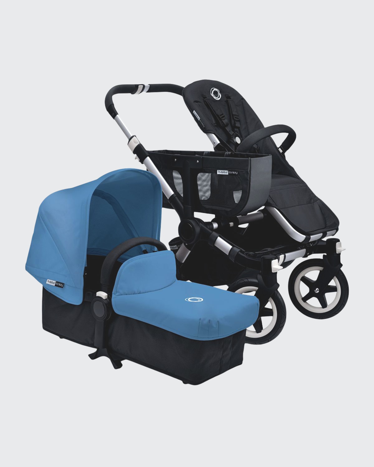 Bugaboo Donkey Tailored Fabric Set In Ice Blue
