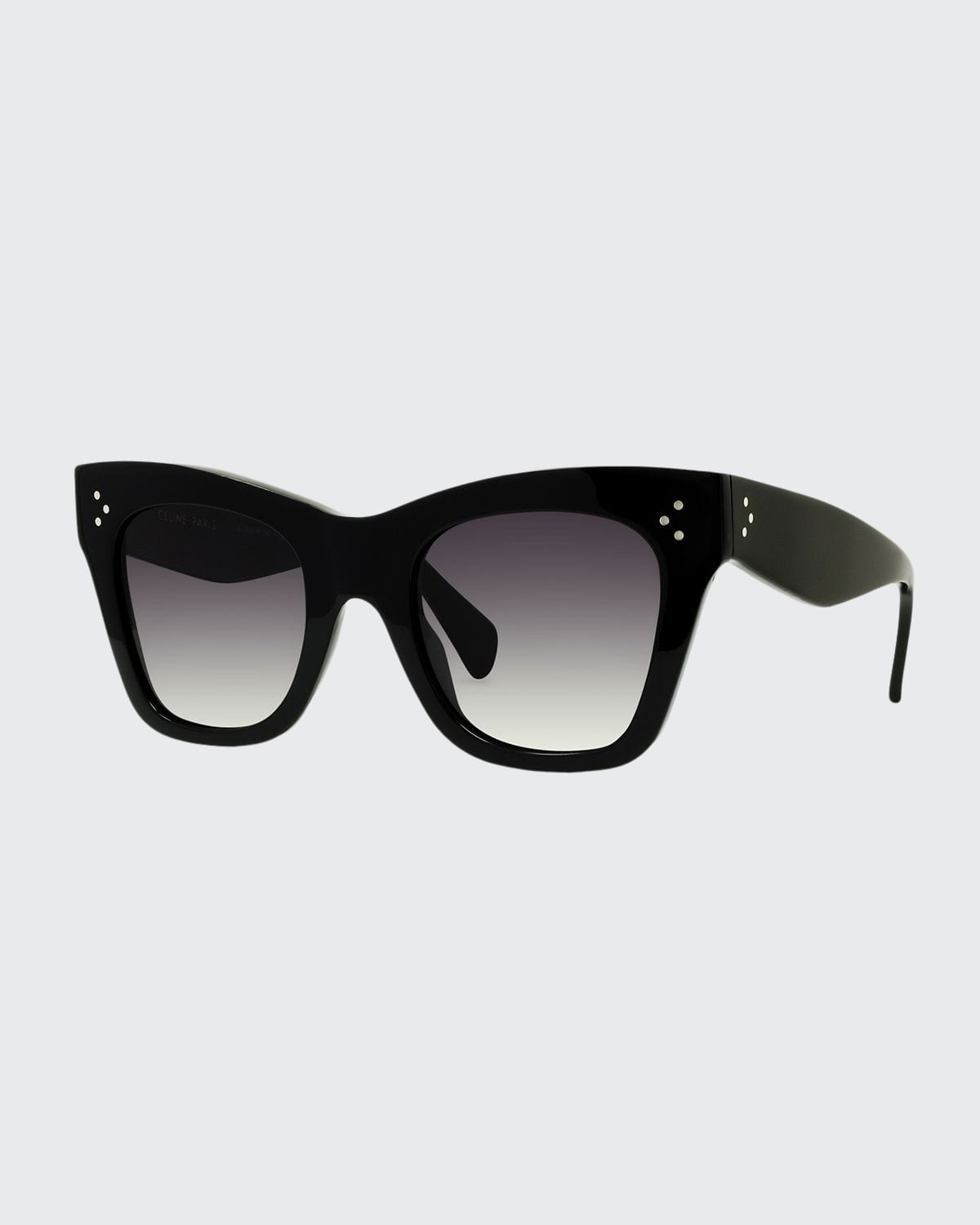 Celine Oversized Cat-eye Acetate Sunglasses In Black