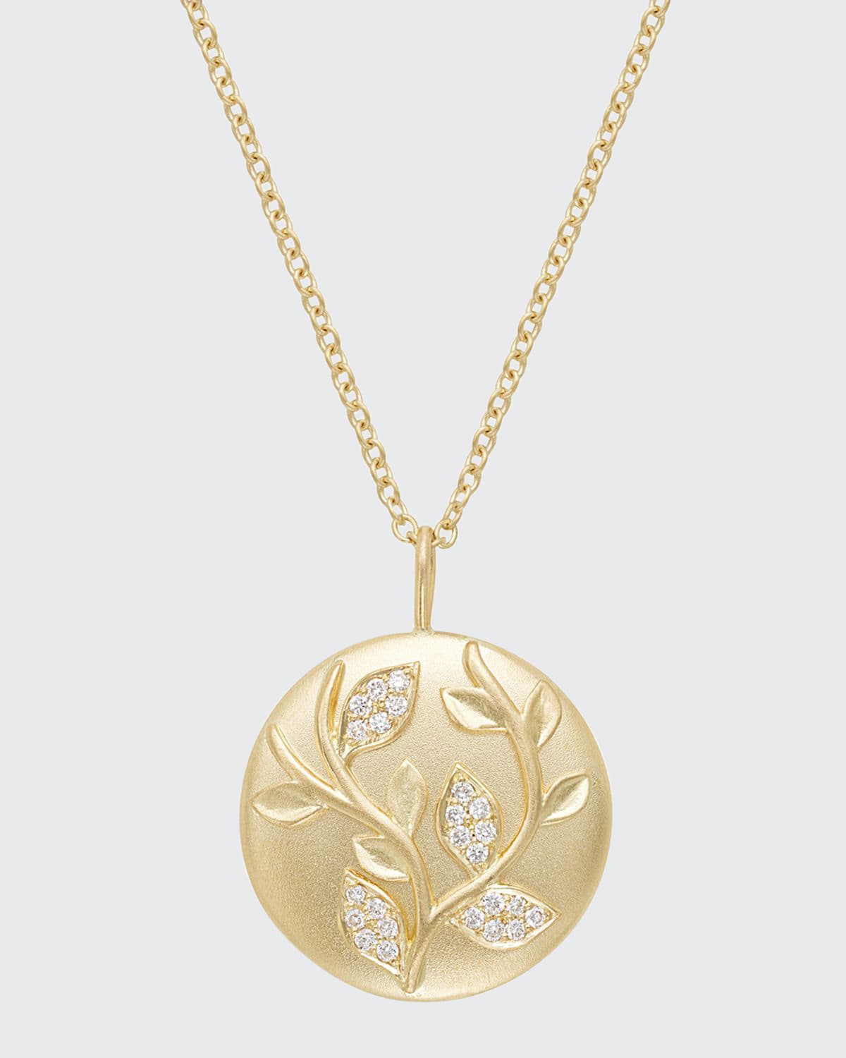 Jamie Wolf 18k Diamond Ivy Vine Pendant Necklace