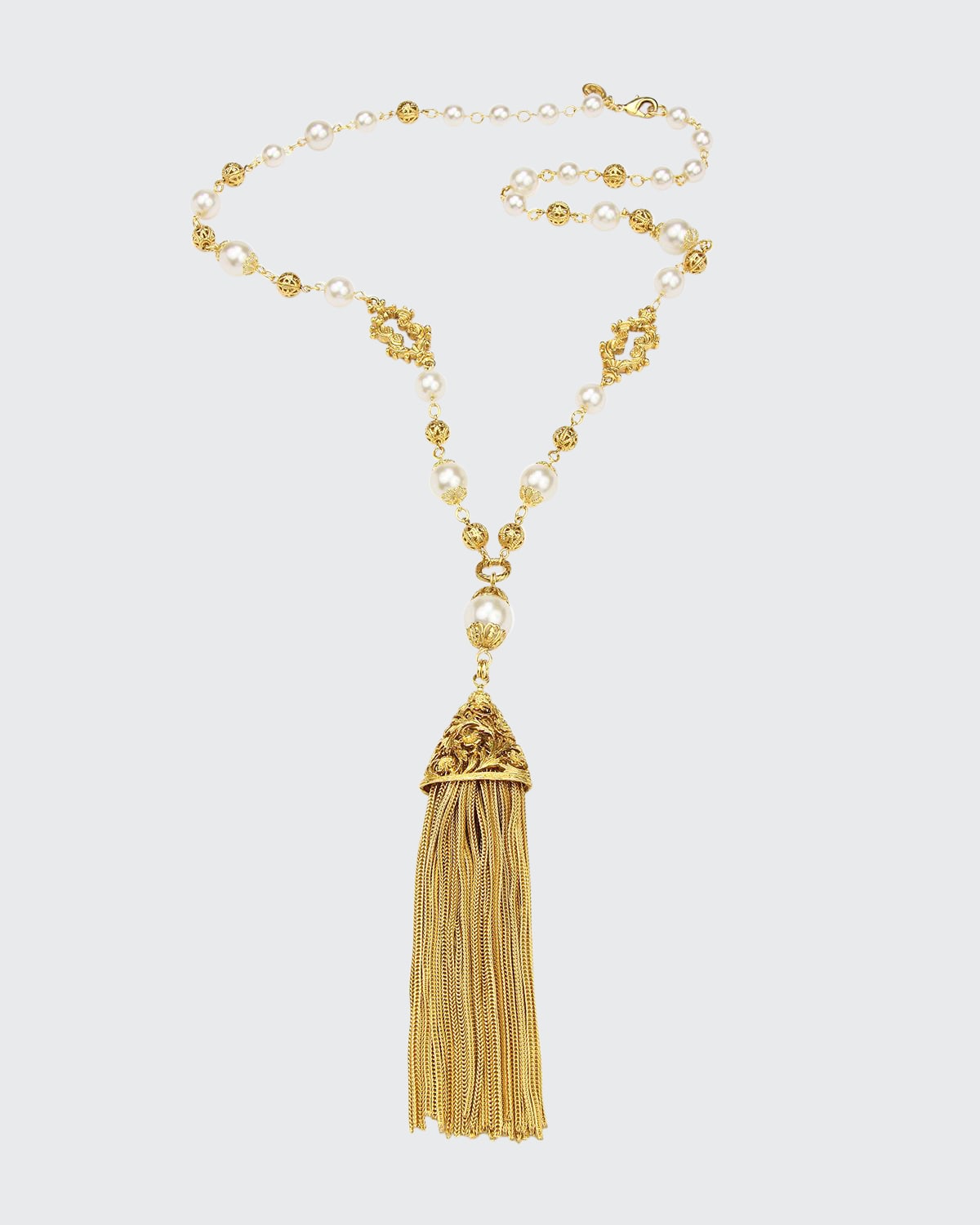 Ben-amun Chain Tassel Pendant Necklace
