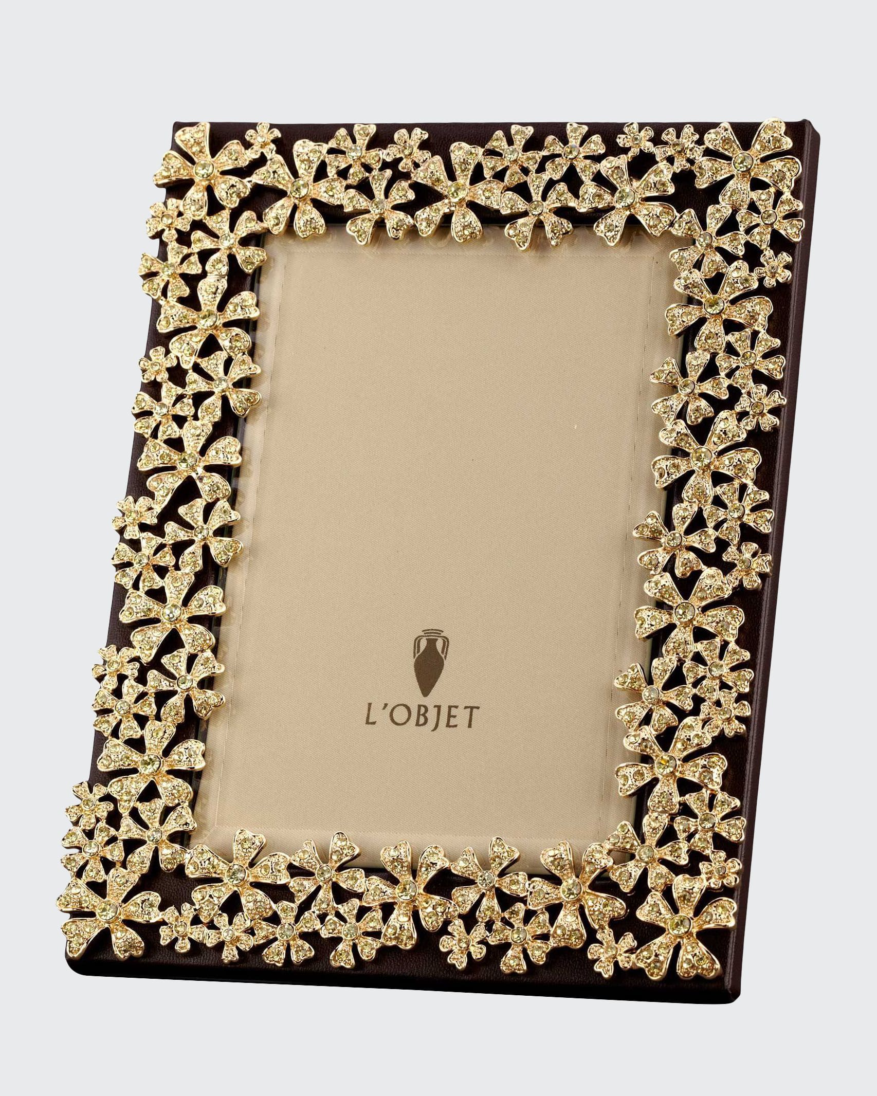 L'objet Gold Garland 5" X 7" Picture Frame