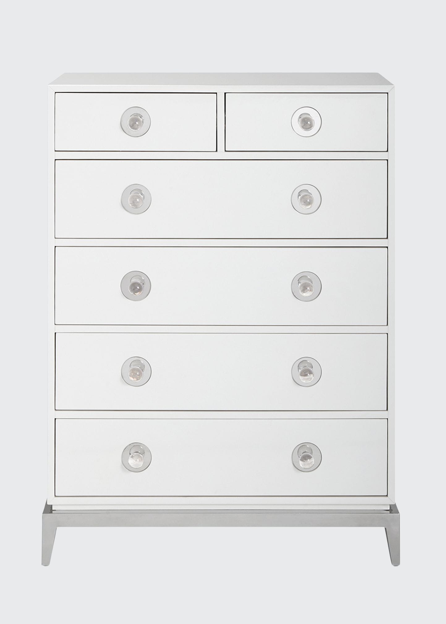 Jonathan Adler Channing 6-drawer Tall Dresser In White