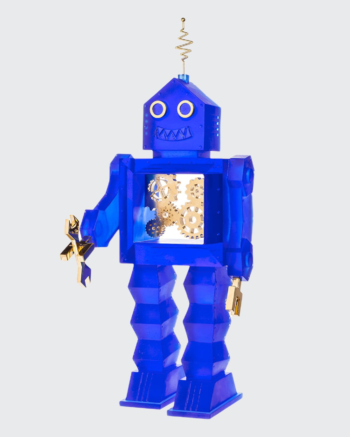 Shop Daum Ot Robot Statue In Blue