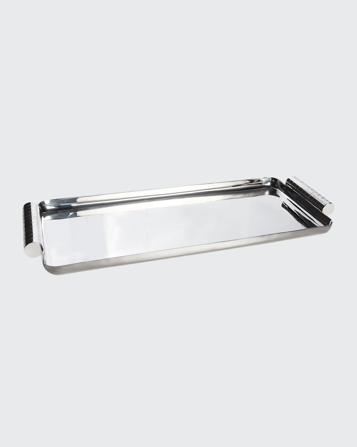 Shop Ralph Lauren Montgomery Oblong Tray In Silver