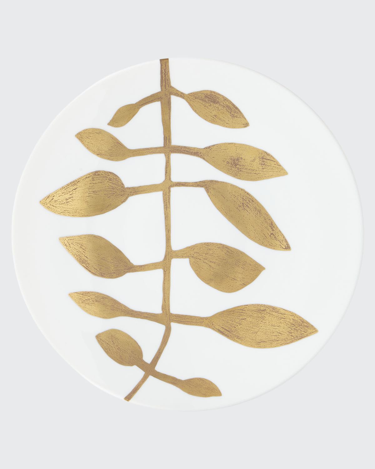 Haviland & Parlon Daphne White Gold-leaf Buffet Plate