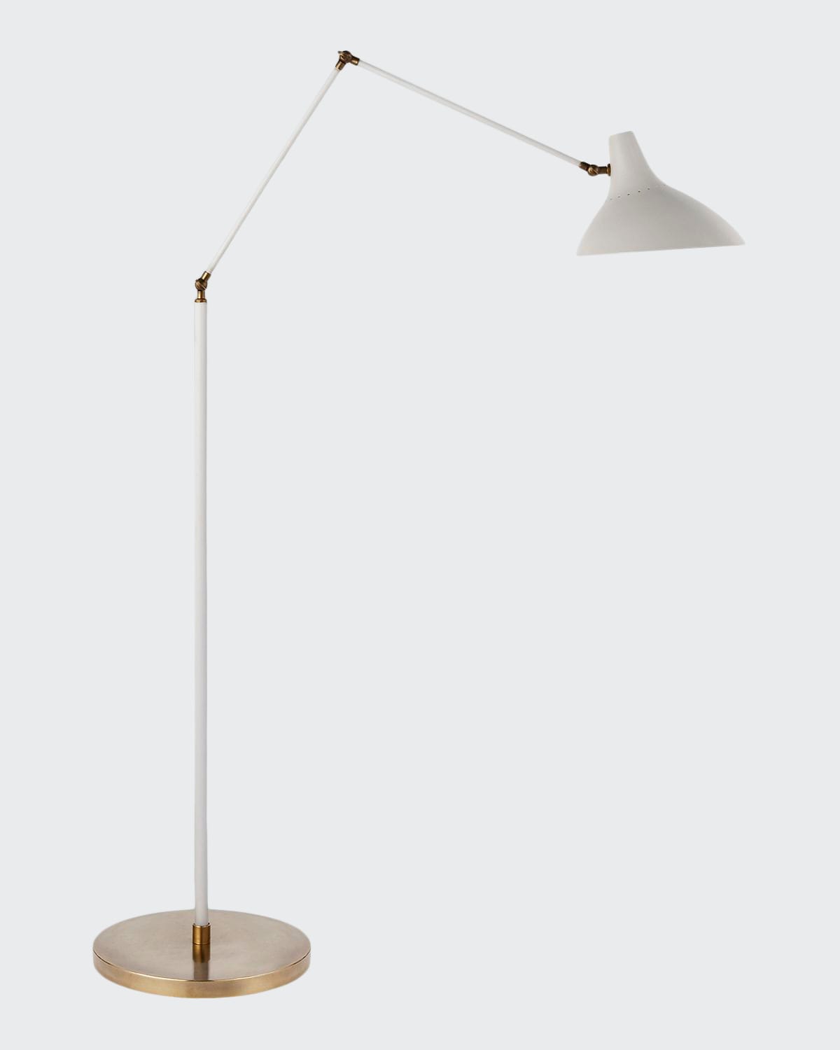 Shop Aerin Charlton Floor Lamp By  In White And Gold