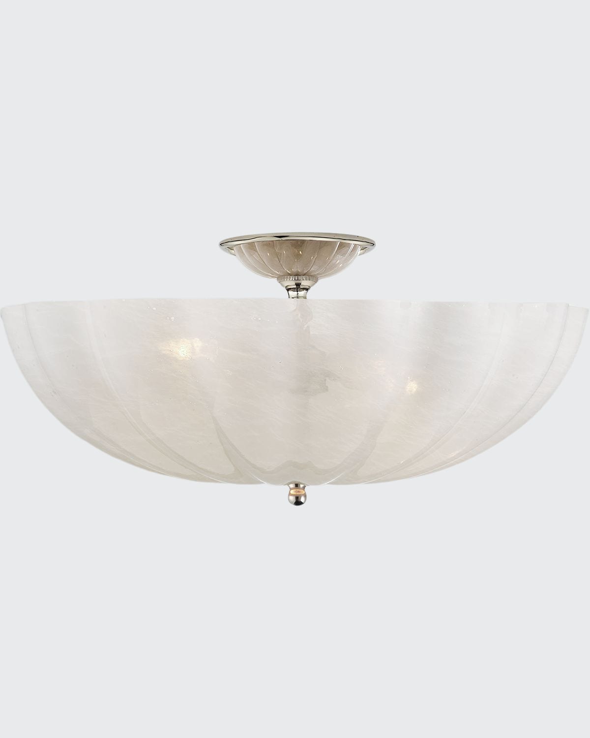 Aerin Rosehill Large Semi-flush Mount Light In Silver