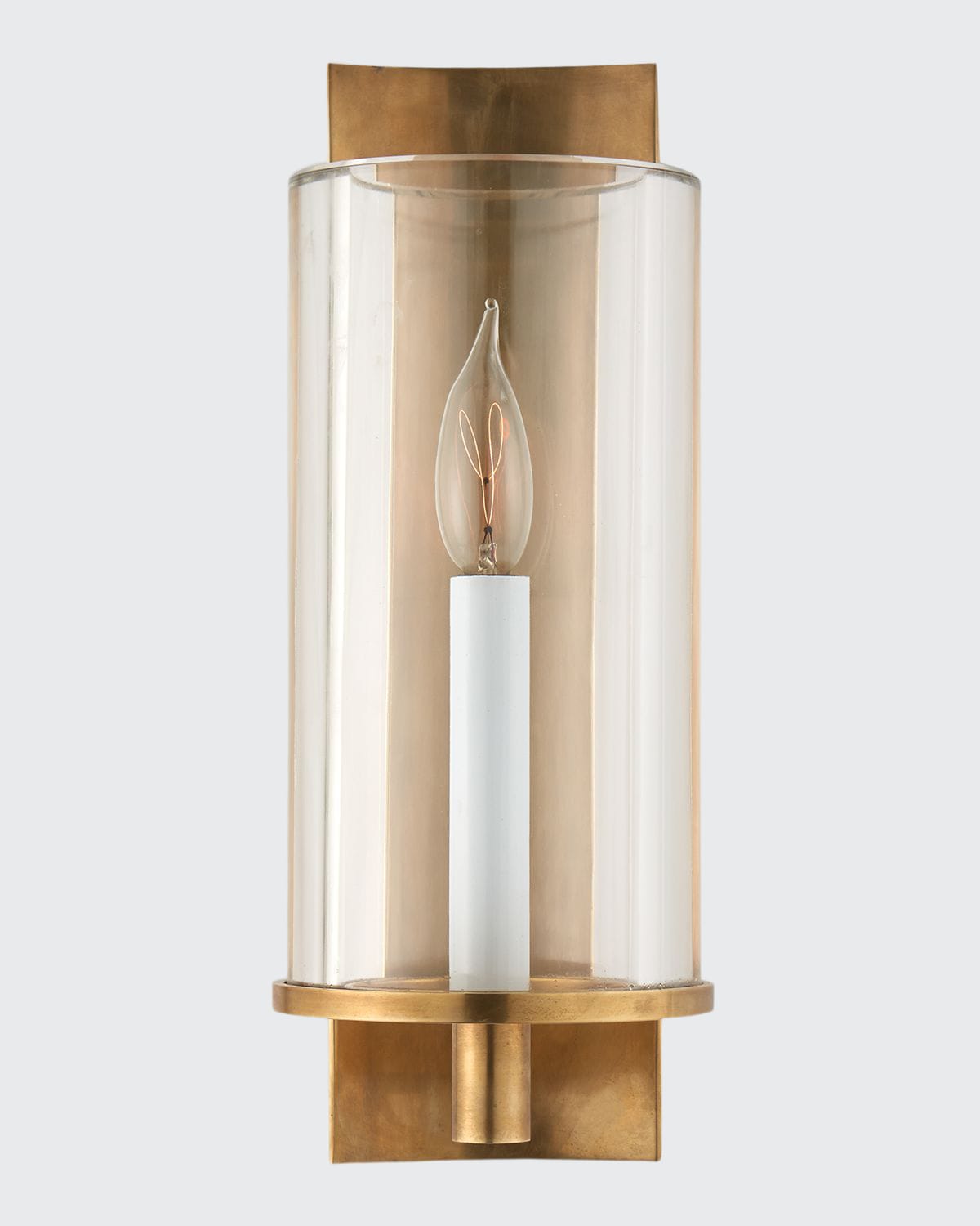 Aerin Deauville Single Sconce Light In Polished Nickel