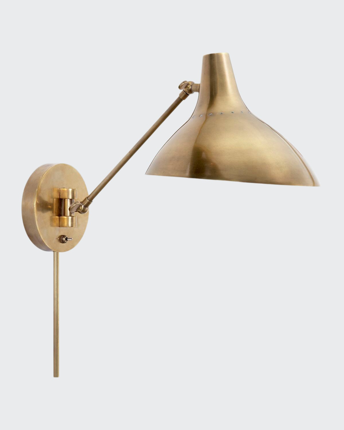 Aerin Charlton Wall Light In Black And Brass