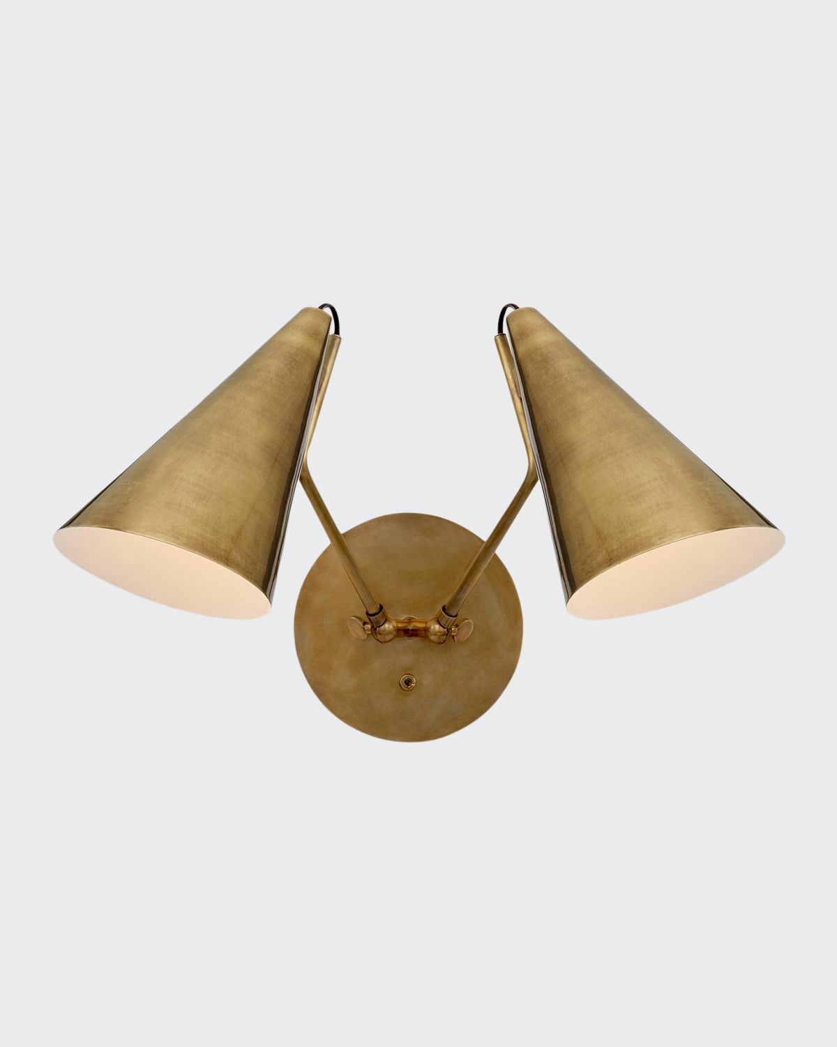 Aerin Clemente Double Sconce In Brass