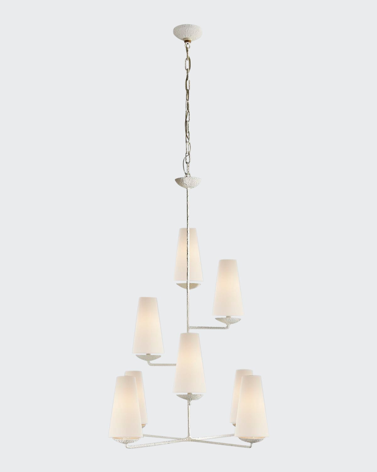 Aerin Fontaine Vertical 8-light Chandelier In White