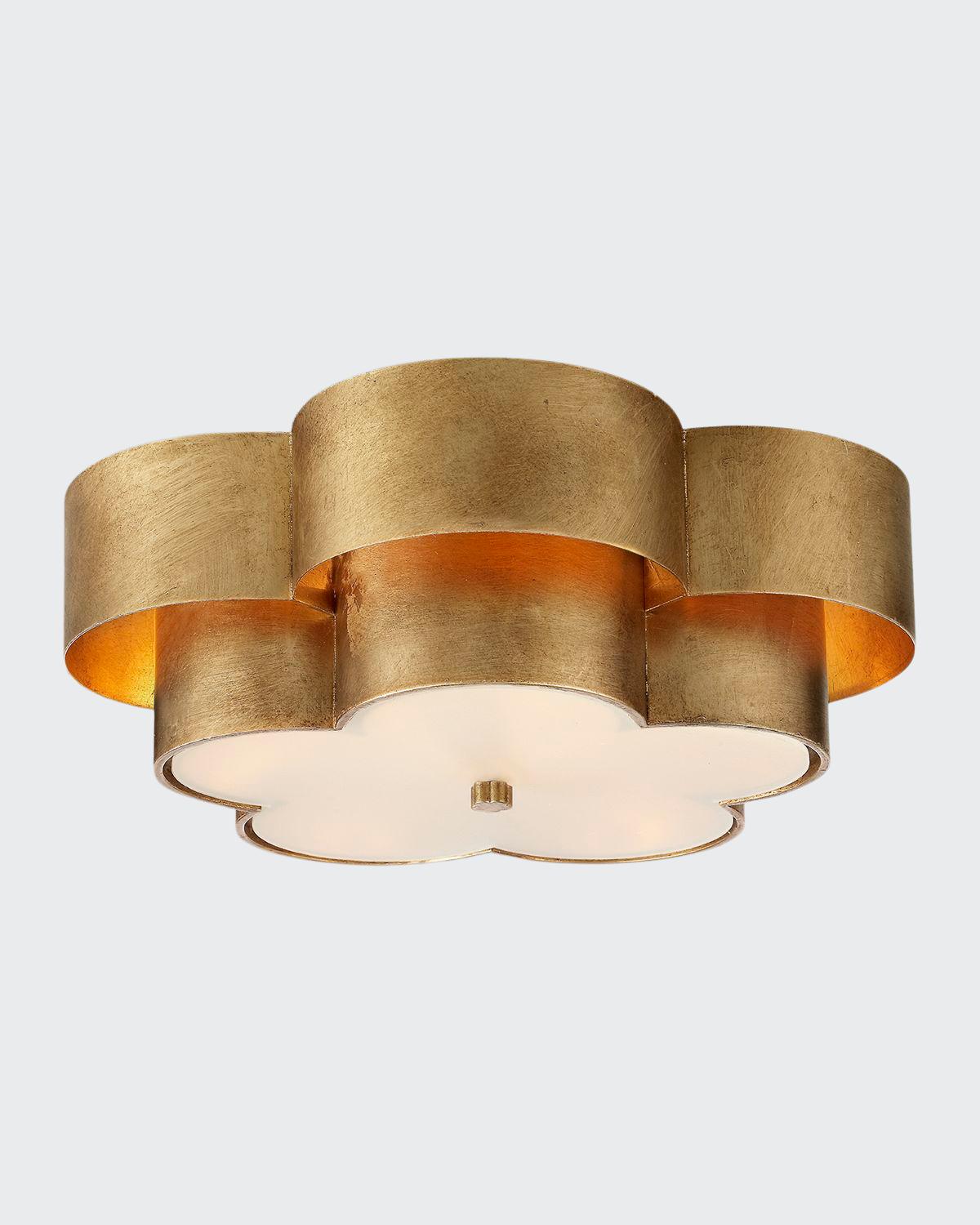 Aerin Arabelle Large Flush Mount Light In Gold