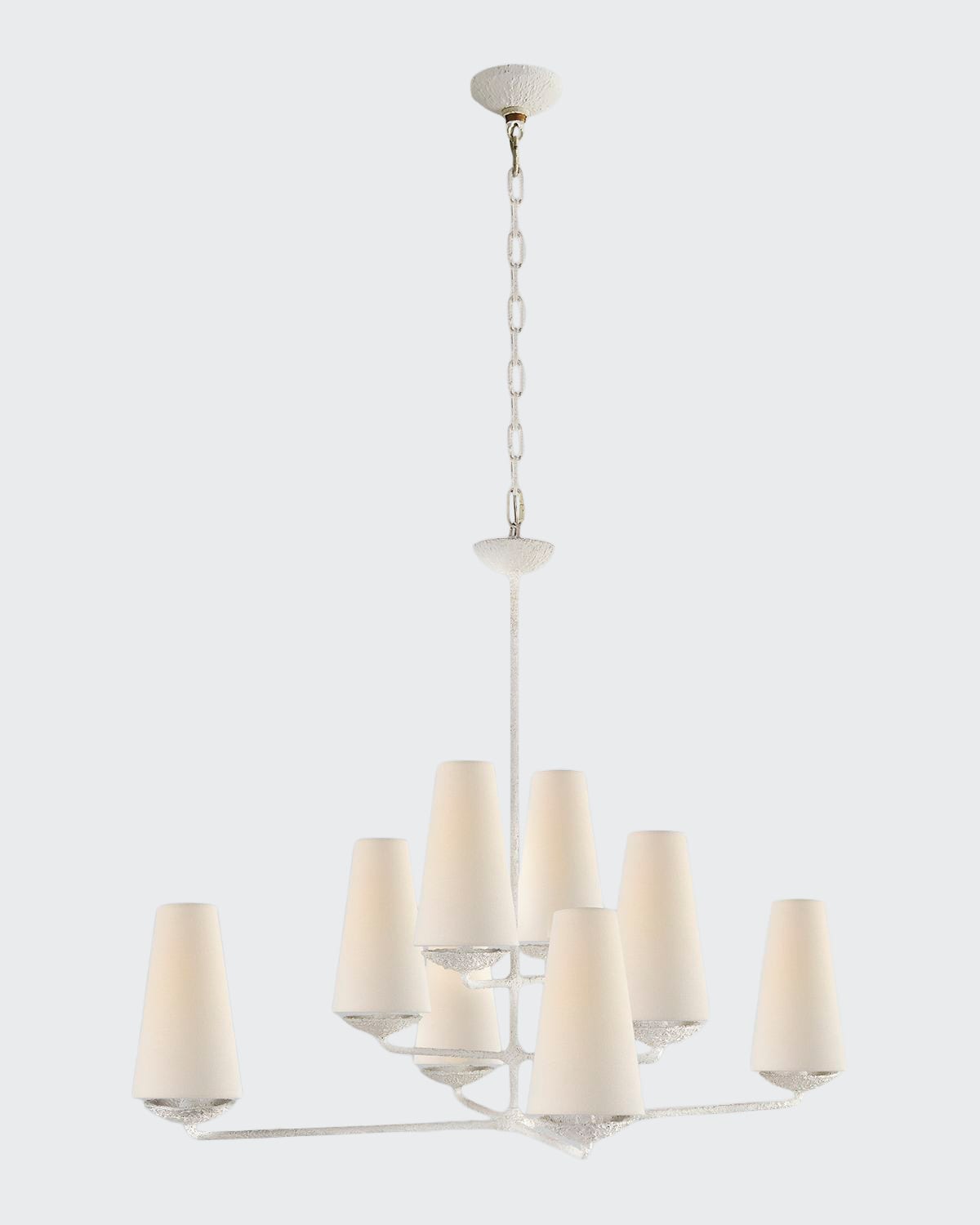 Aerin Fontaine Large Offset Chandelier In White