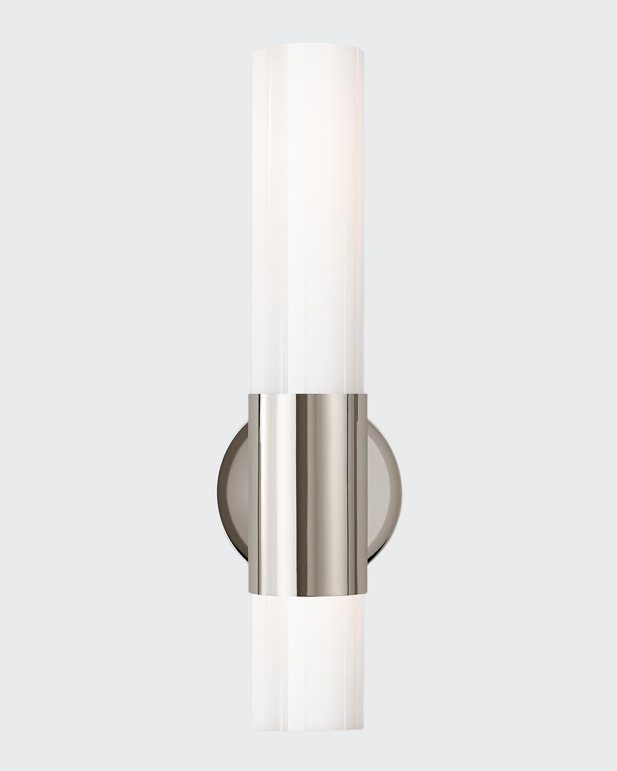 Aerin Penz Medium Cylindrical Sconce In Silver