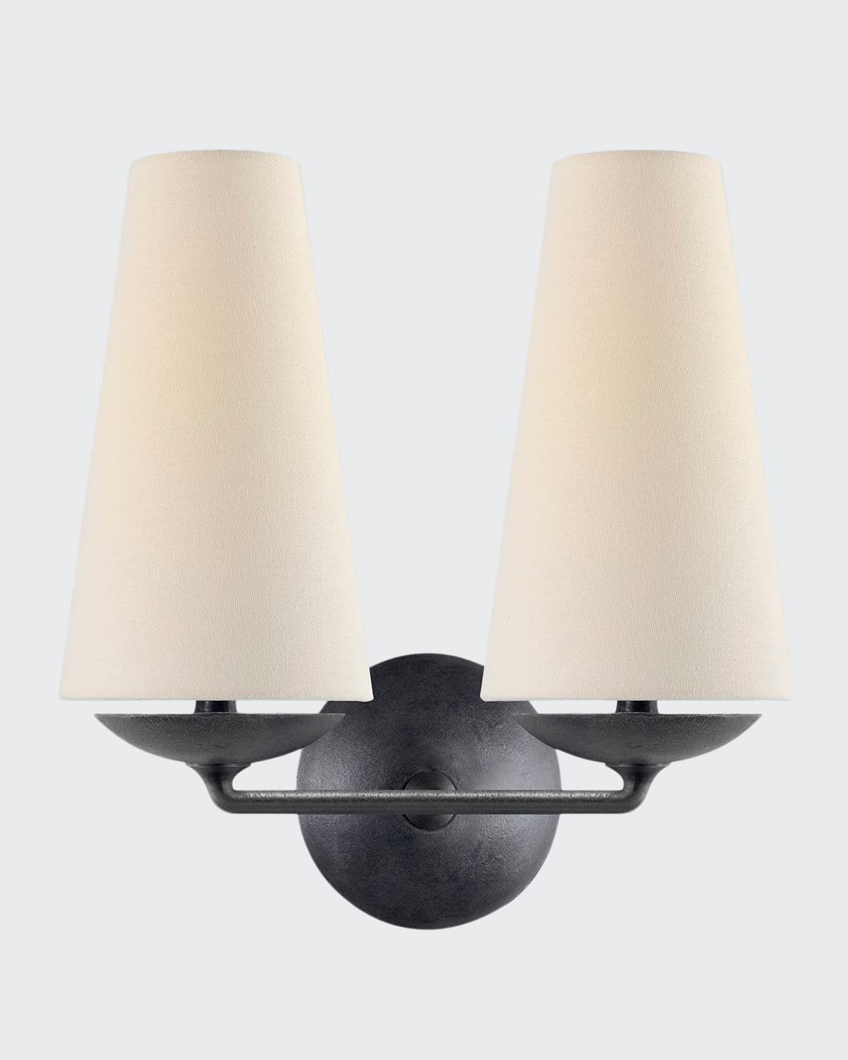 Aerin Fontaine Double Sconce In Black