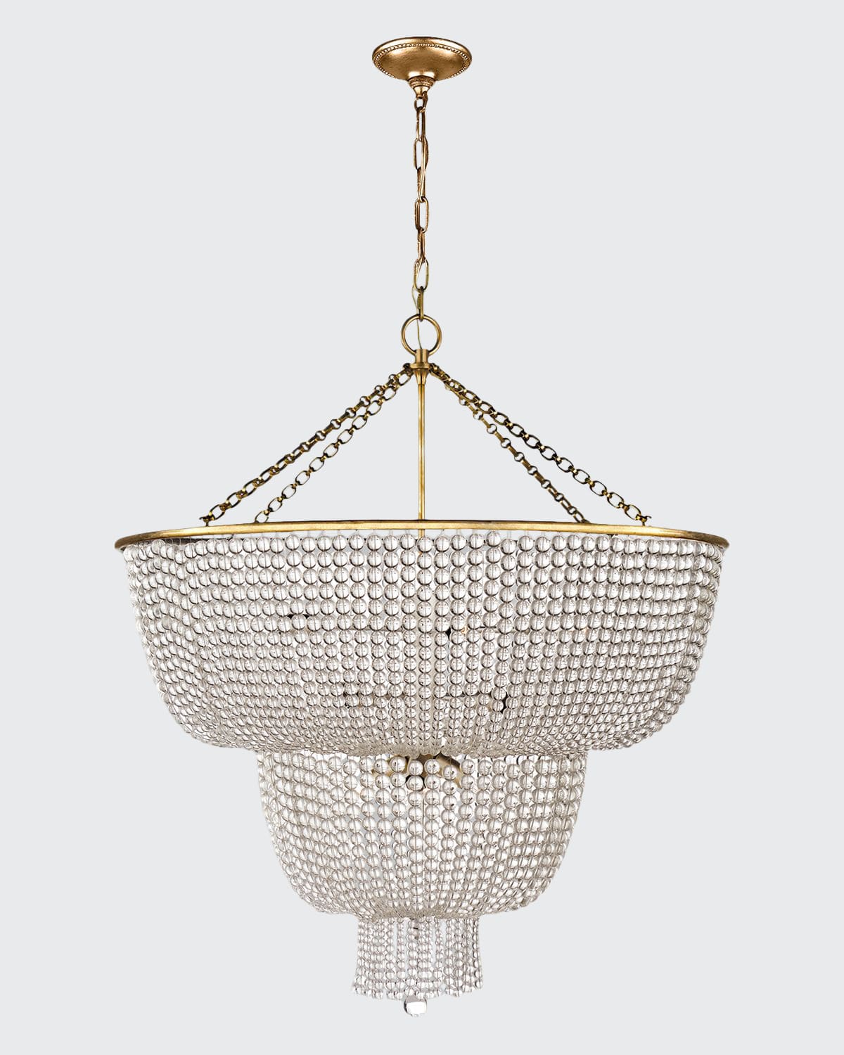 Aerin Jacqueline Two-tier Chandelier In Gold