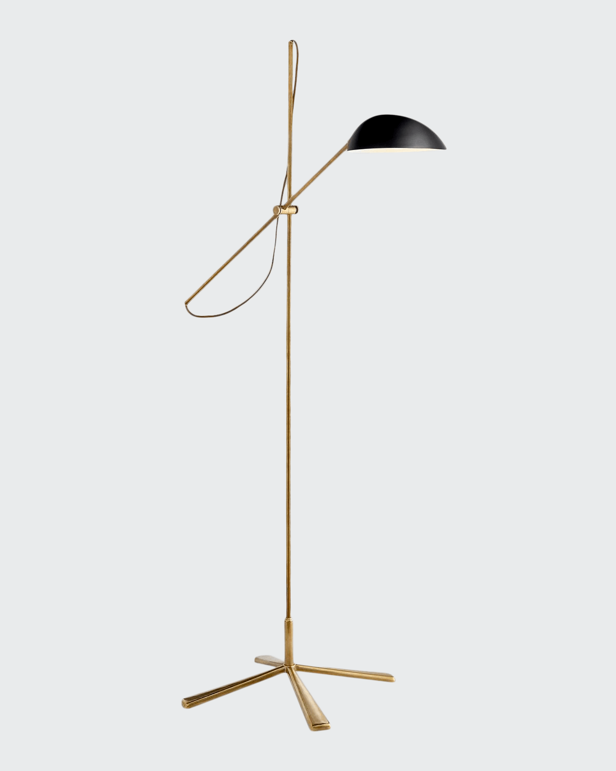 Aerin Graphic Floor Lamp In Black/gold