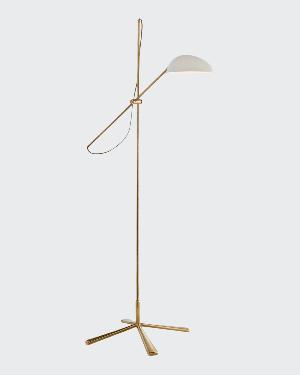 Aerin Graphic Floor Lamp In White / Gold