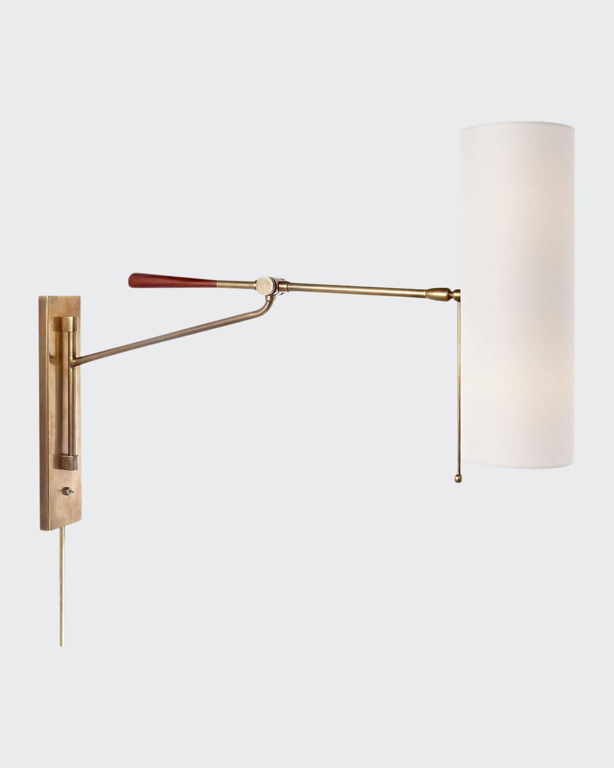 Aerin Frankfort Articulating Wall Light In Black And Brass