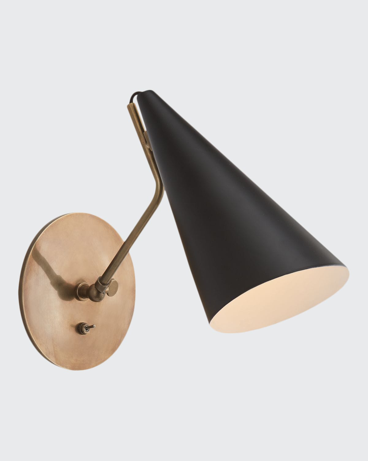 Aerin Clemente Wall Light In Black And Gold