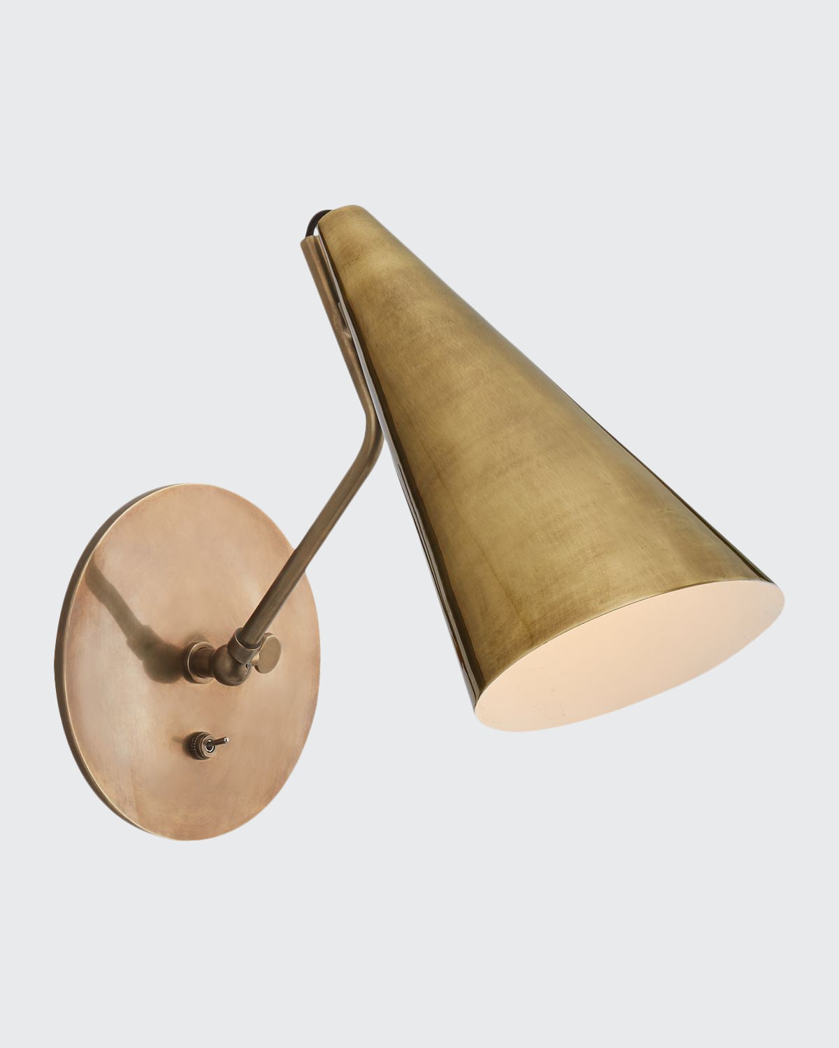 Aerin Clemente Wall Light In Black And Brass