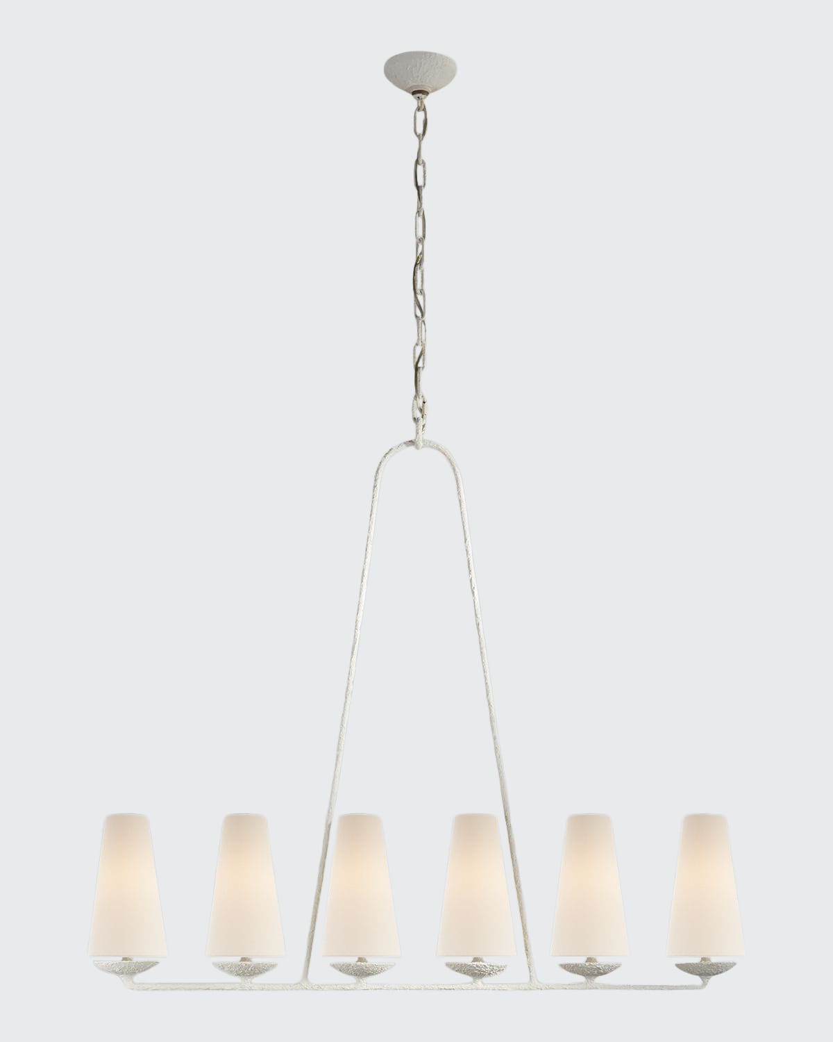 Aerin Fontaine Linear Chandelier In White