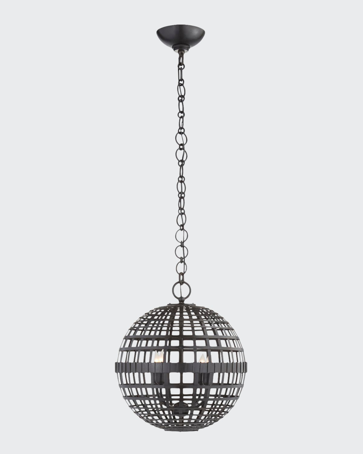 Aerin Mill Small Globe Lantern In Black
