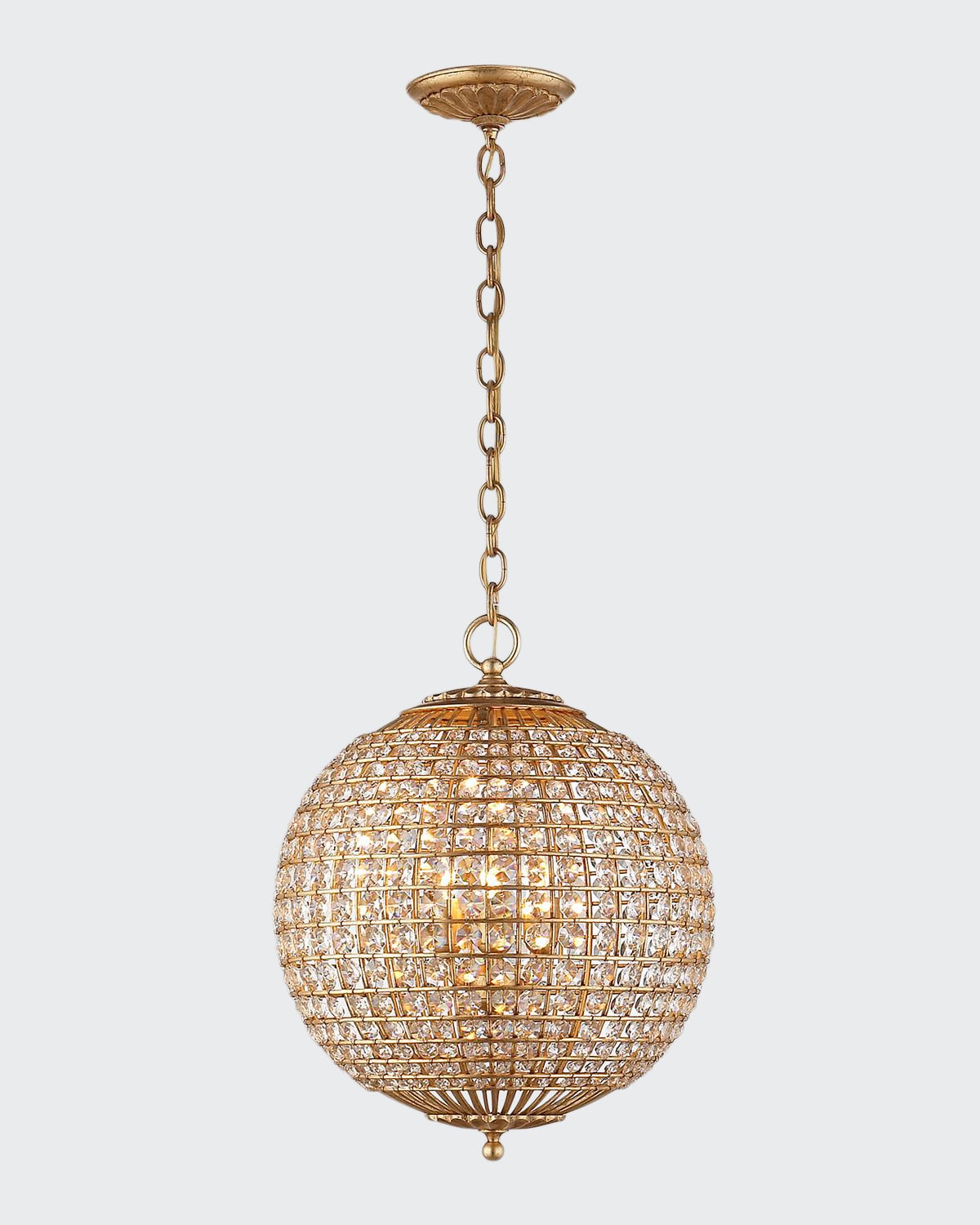 Aerin Renwick Small Sphere Chandelier In Gold