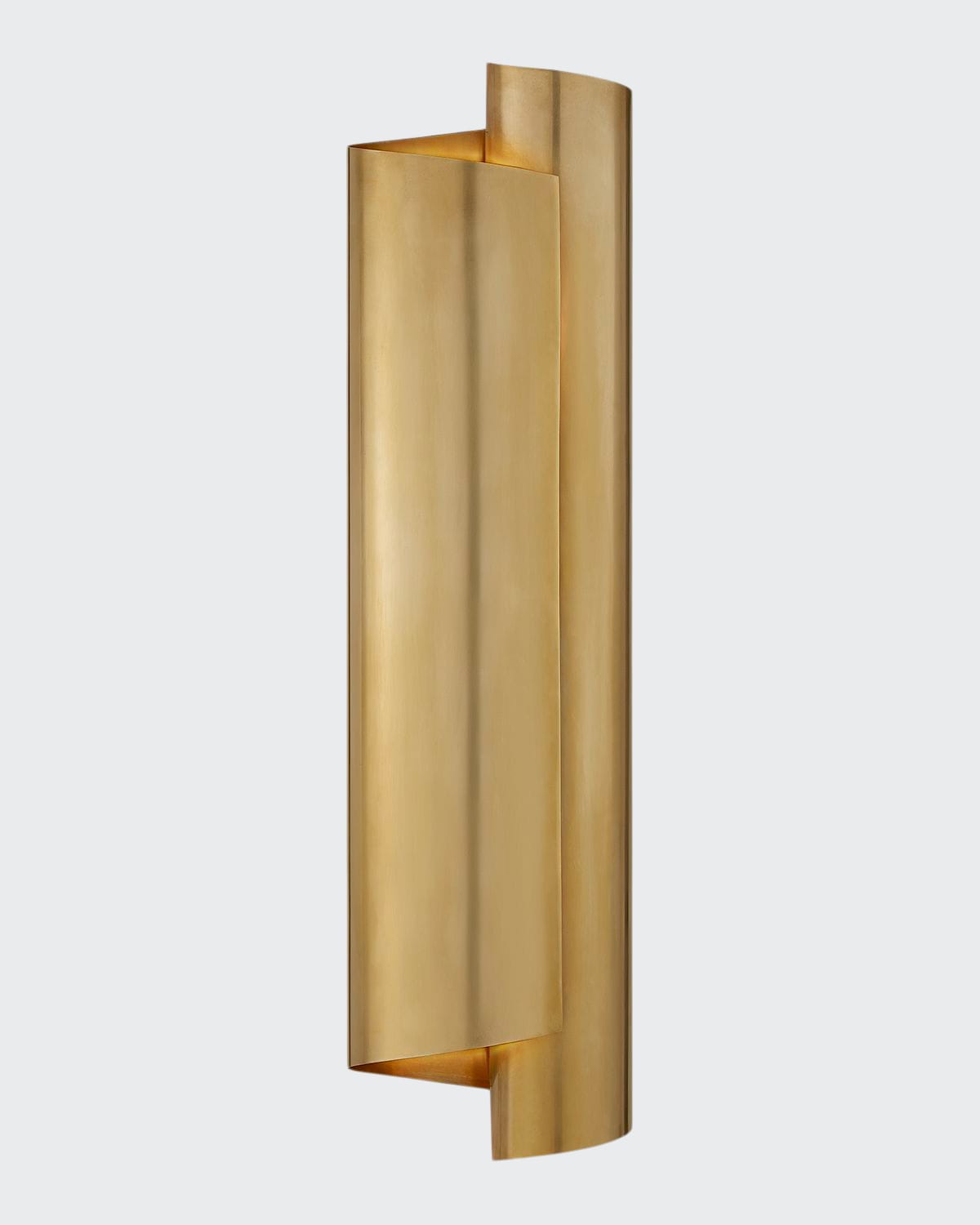 Aerin Iva Large Wrapped Sconce Light In Polished Nickel