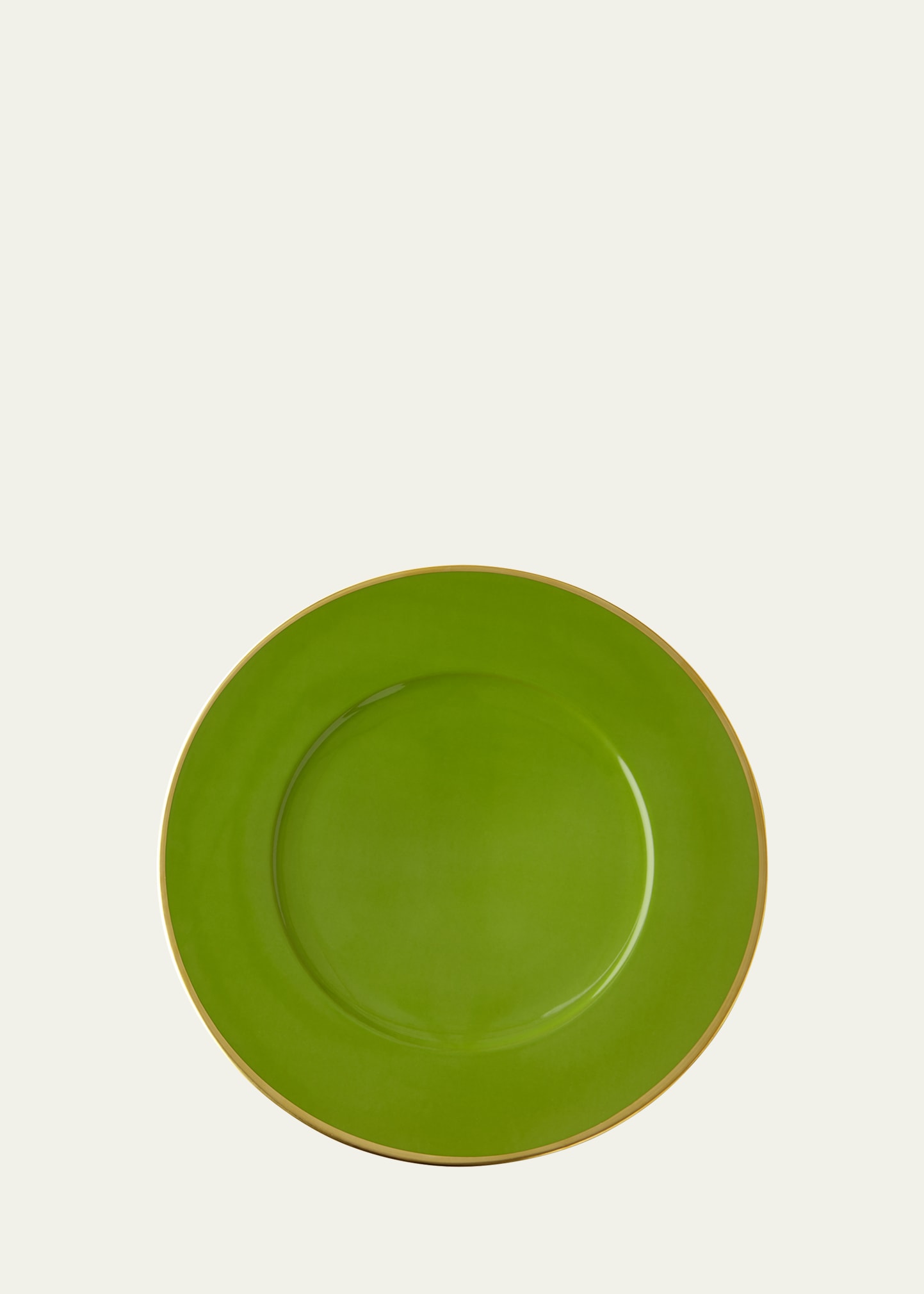 Anna Weatherley Porcelain And 24k Gold Charger In Green