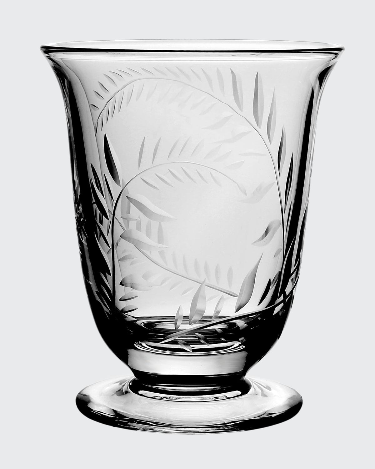William Yeoward Crystal Jasmine Etched Glass Flower Vase - 6" In Transparent