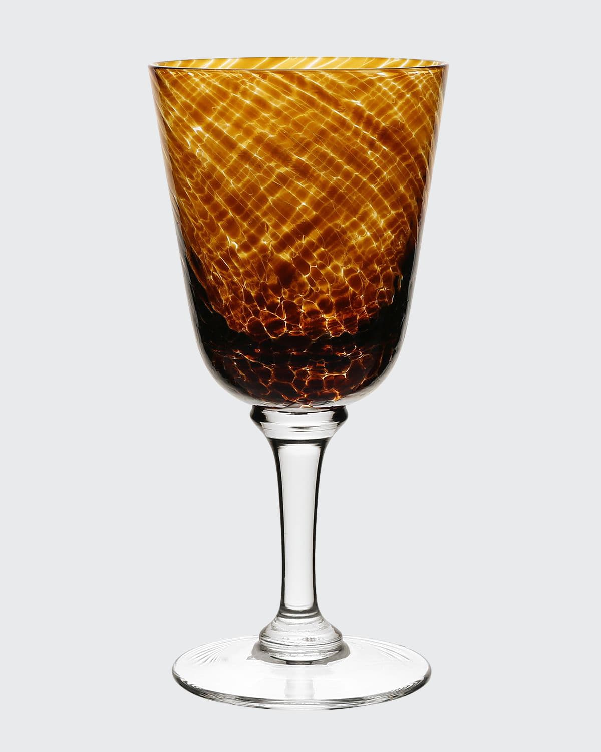 Shop William Yeoward Crystal Vanessa Glass Water Goblet, Tortoise In Brown Pattern