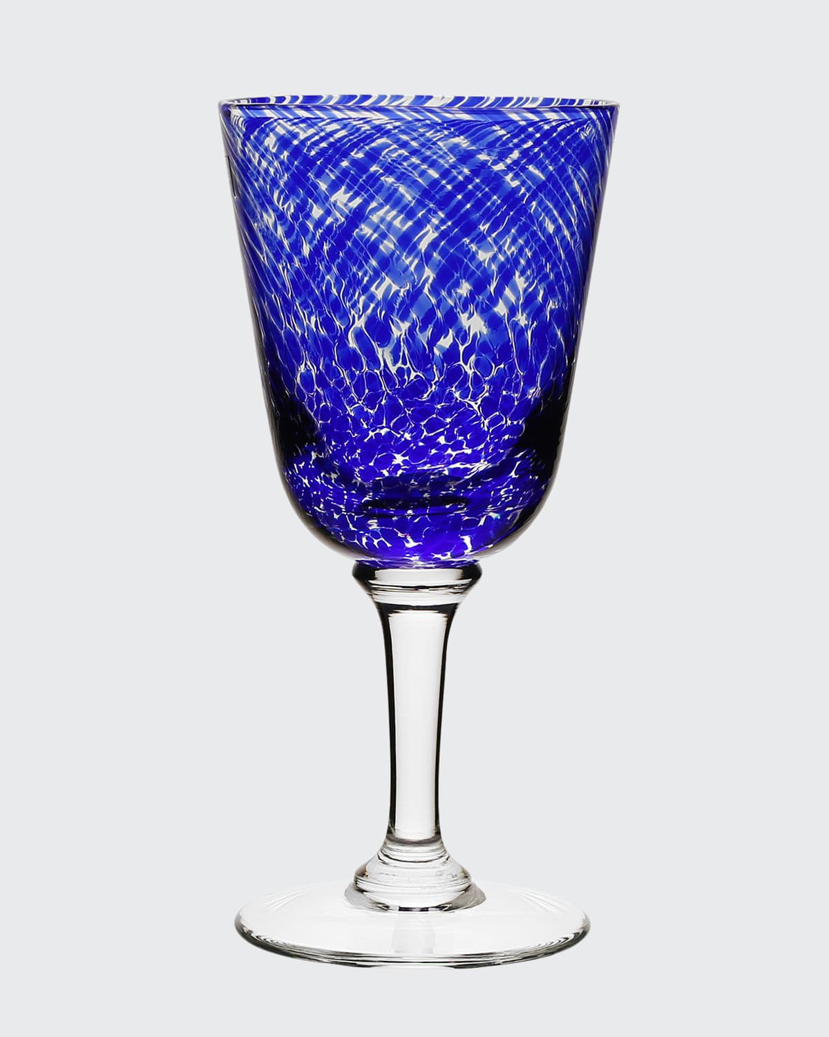 William Yeoward Crystal Vanessa Glass Water Goblet, Blue In Brown