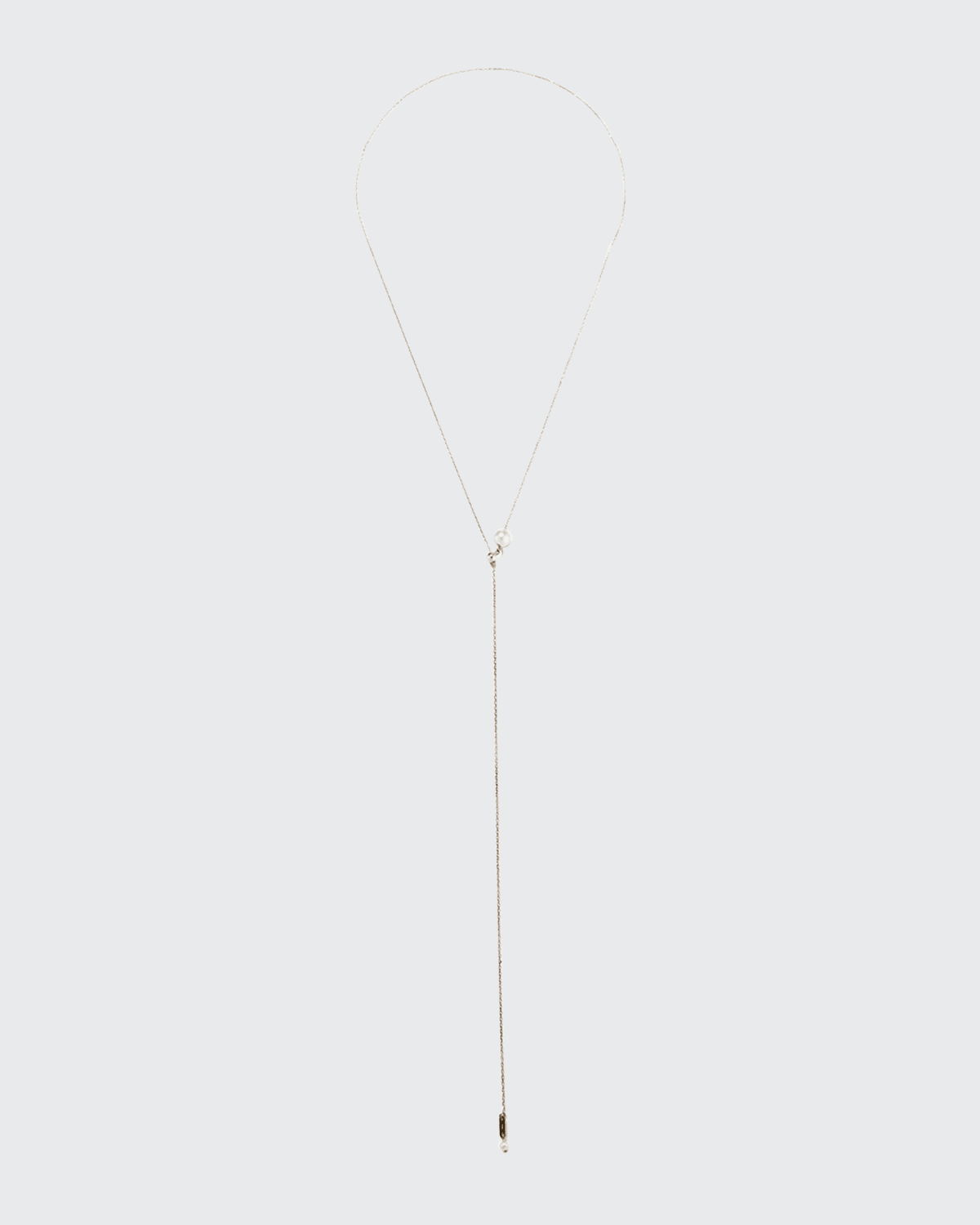 14k Gold Pearl Slider Necklace