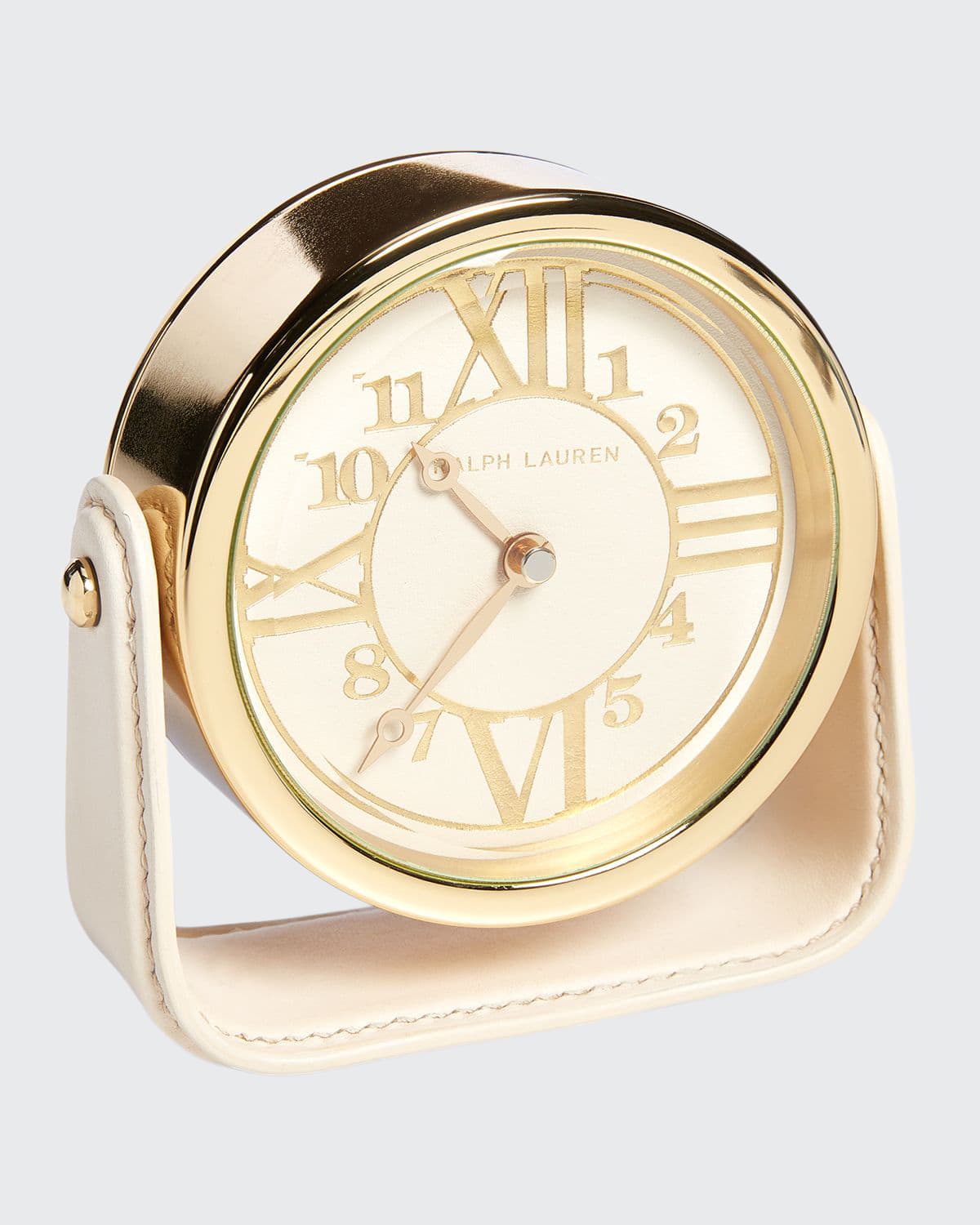 Polo Ralph Lauren Brennan Desk Clock In Cream