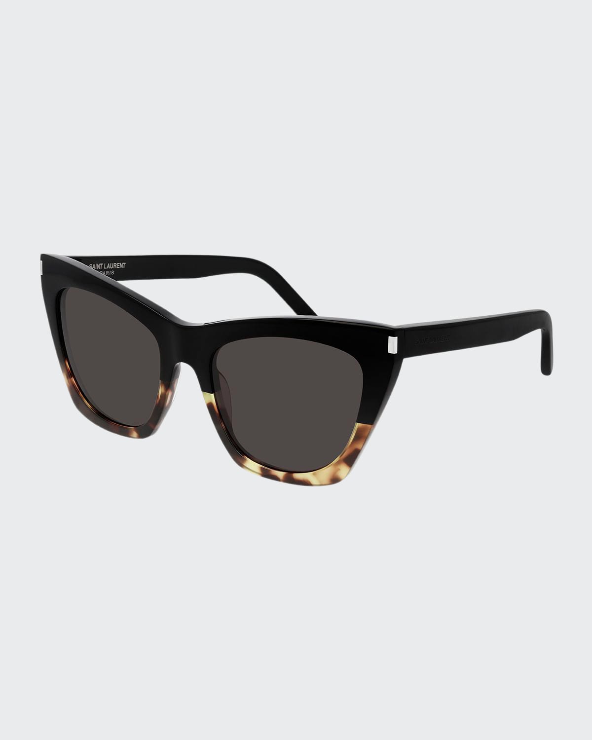 Saint Laurent Cat Eye Sunglasses In Black