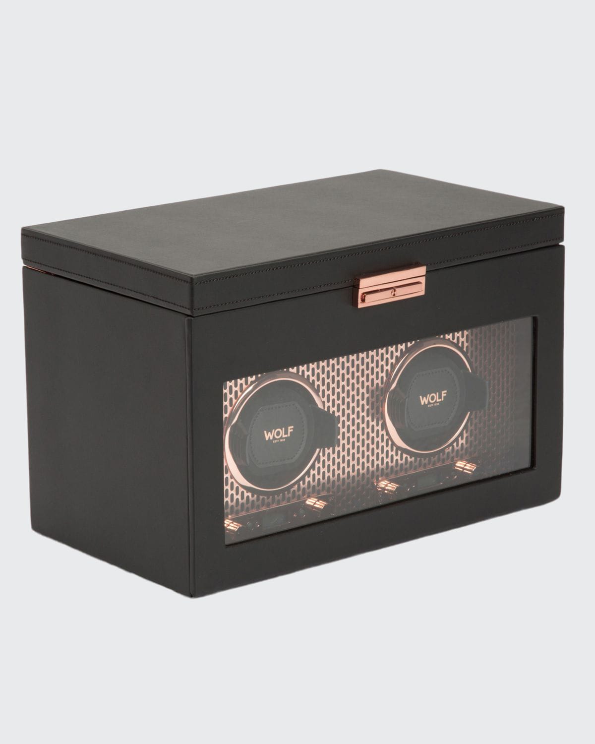 Wolf Axis Double Watch Winder With Storage