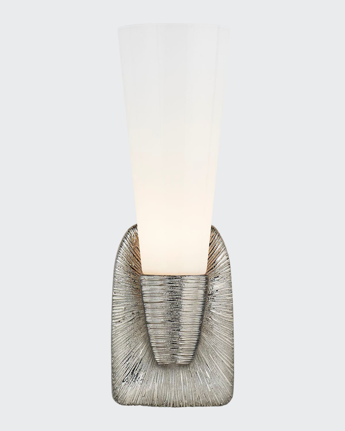 Kelly Wearstler For Visual Comfort Signature Utopia Small Single Bath Sconce In Polished Nickel