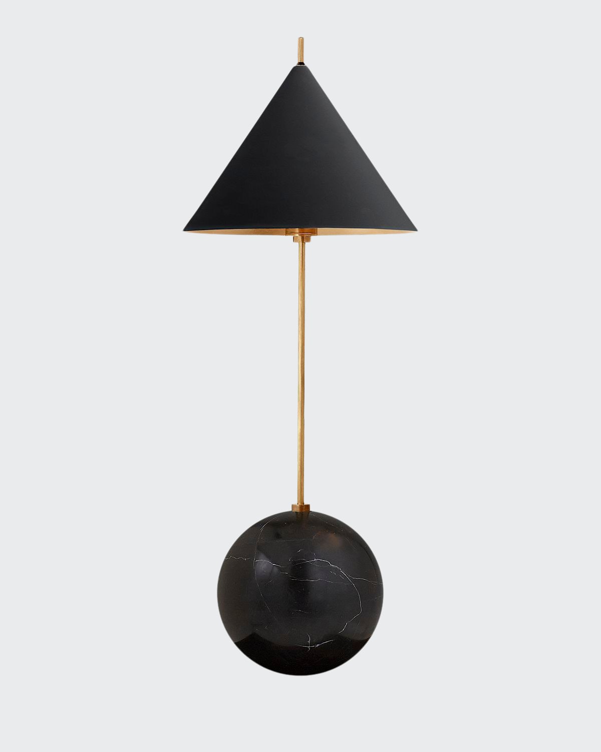 Kelly Wearstler For Visual Comfort Signature Cleo Orb Base Accent Lamp In Black