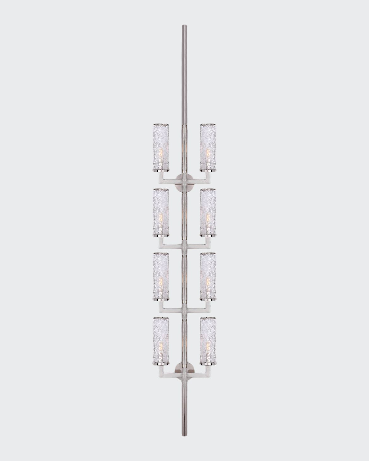 Kelly Wearstler For Visual Comfort Signature Liaison Statement Sconce In Polished Nickel