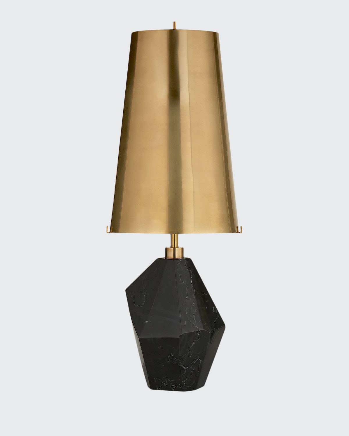 Kelly Wearstler For Visual Comfort Signature Halcyon Medium Accent Lamp In Black Cremo Marbl