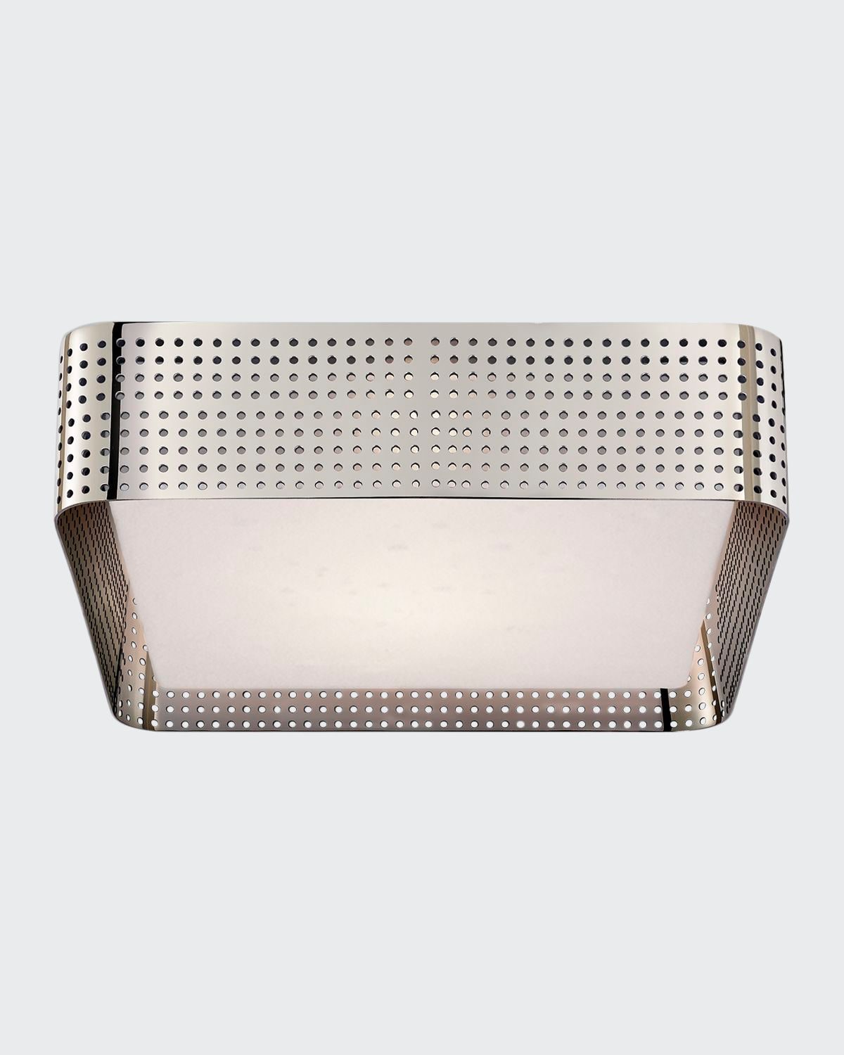 Kelly Wearstler For Visual Comfort Signature Precision Large Square Flush In Polished Nickel